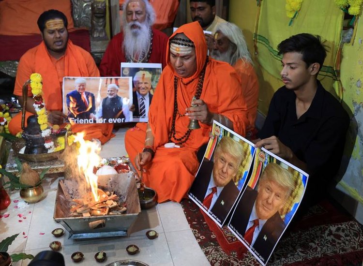 Havan in India for Donald Trump