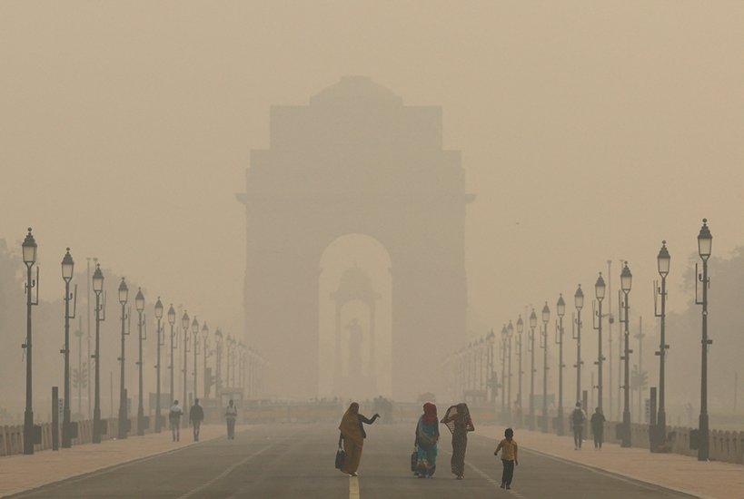 Use of masks against pollutio