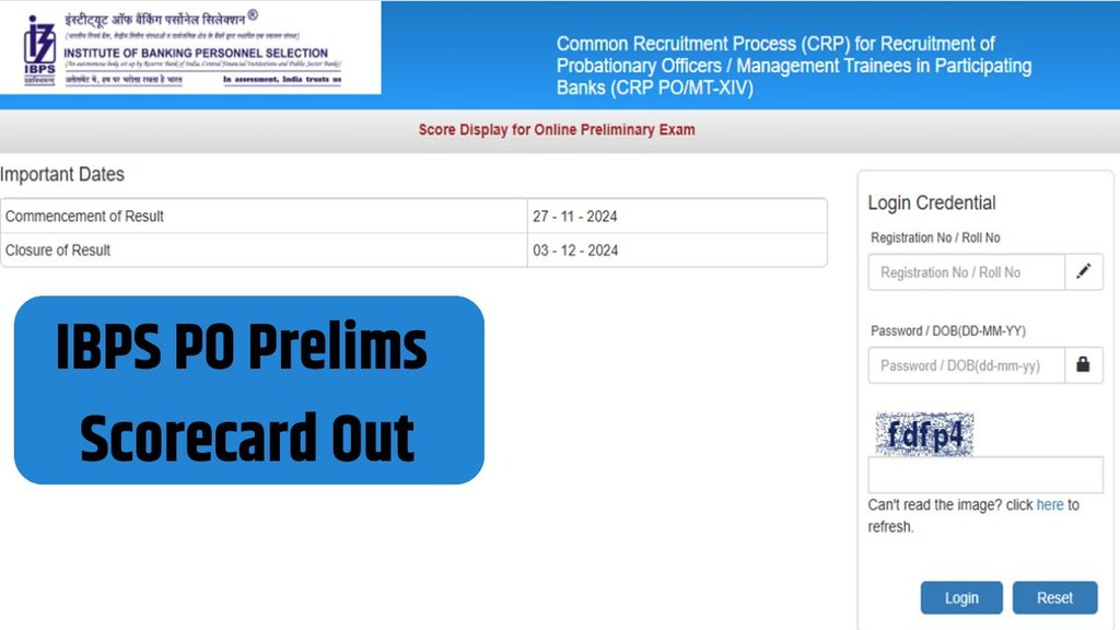 IBPS, IBPS PO Prelims, Scorecard,