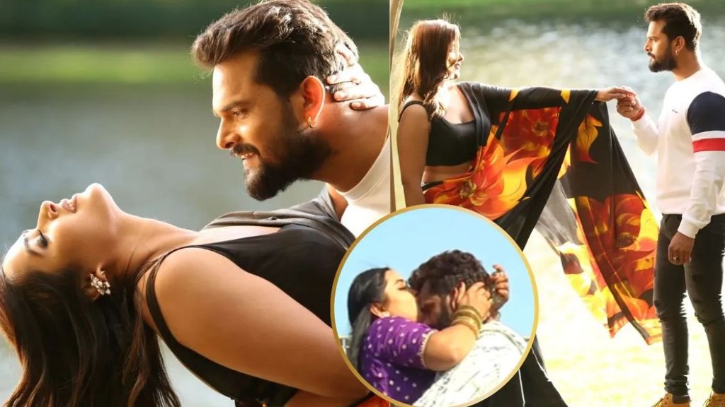 Kajal Raghwani, Kajal Raghwani On Kiss with Khesari Lal Yadav
