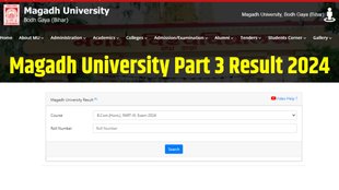 Magadh University Part 3 Result 2024, Magadh University Part 3 Result 2024 out, Magadh University Part 3 Result 2024 declared, Magadh University Part 3 Result 2024 released