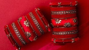 Velvet bangles set designs