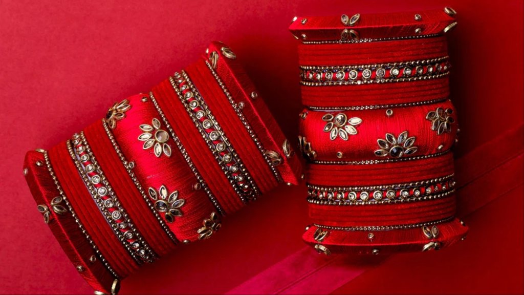 Velvet bangles set designs