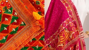 phulkari dupatta for bride wedding look 2024