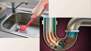 How do you unblock a washing pipe