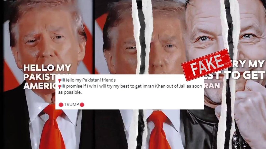Deepfake of Donald Trump