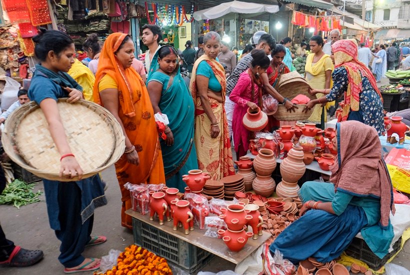 Chhath Puja festive markets