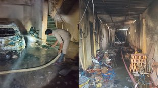 noida news, fire in noida, fire in noida sofa factory