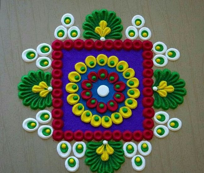 Rangoli patterns for Tulsi Vivah 2024