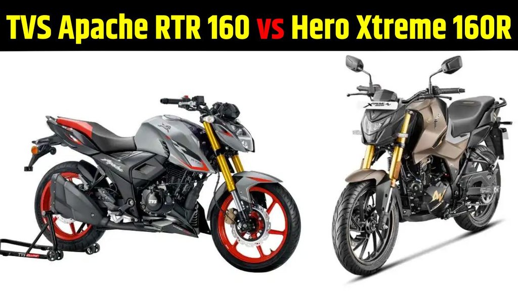 TVS Apache RTR 160 vs Hero Xtreme 160R, TVS Apache RTR 160 vs Hero Xtreme 160R Comparison Report, TVS Apache RTR 160 vs Hero Xtreme 160R Compare in Price, TVS Apache RTR 160 vs Hero Xtreme 160R Compare in Design