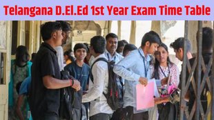 Telangana D.El.Ed 1st Year Exam, Telangana D.El.Ed 1st Year Exam Time Table, Telangana D.El.Ed 1st Year Exam Time Table Out, Telangana D.El.Ed 1st Year Exam Time Table Released