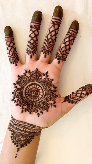 Tikki Mehndi Design