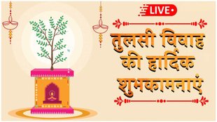 Happy Tulsi Vivah । Tulsi Vivah 2024 । Tulsi Vivah Hindi Wishes