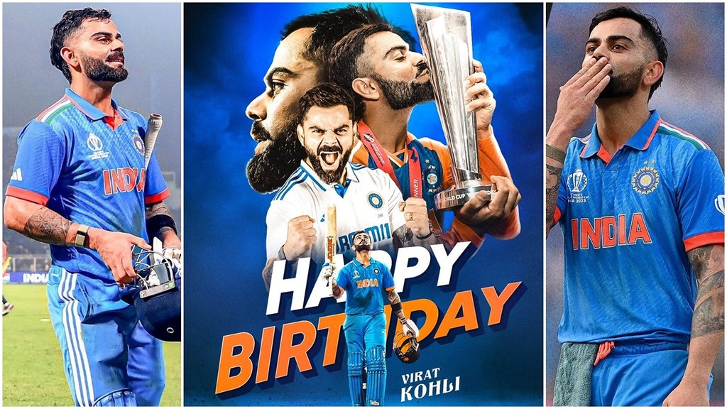 Virat Kohli Birthday Wishes, Virat Kohli Birthday Wishes Caption, Virat Kohli Birthday Wishes Style