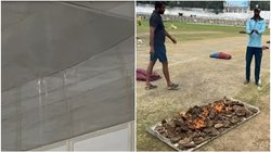 Ranji Trophy: यूपी-केरल मैच के दौरान ड्रेसिंग रूम में टपकने लगा पानी, पटना के मोइनुल हक स्टेडियम में भी पिच सुखाने को सुलगाये गये थे उपले