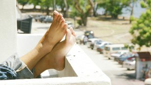 Winter foot care routine for women
