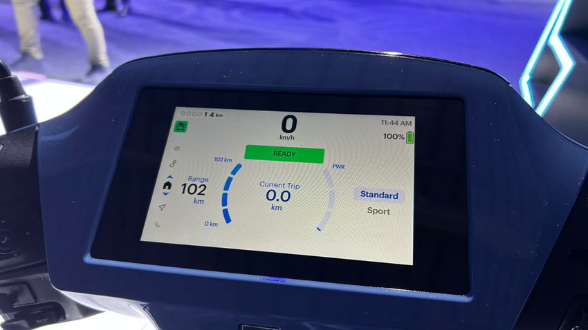 Honda Activa e: instrument console (Image: Express Drives)