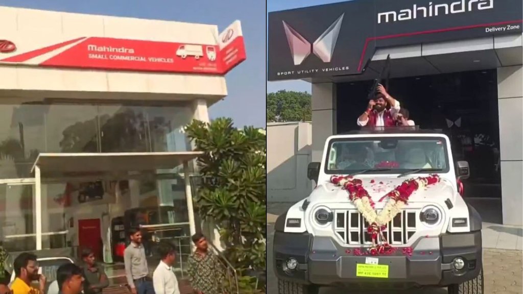 thar roxx, MP Thar Showroom Viral Video