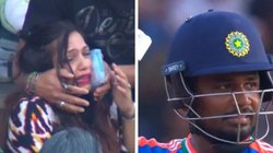 संजू के छक्के से चोटिल हुई महिला फैन, दर्द के कारण नहीं रोक पाई आंसू; VIDEO में देखें क्रिकेटर ने कैसे मांगी माफी