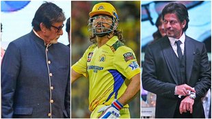 MS Dhoni, Amitabh Bachchan, Shah Rukh khan, Virat Kohli, Sourav Ganguly