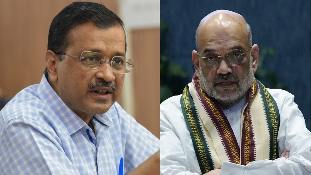 Arvind Kejriwal vs Amit Shah, delhi news, bjp,