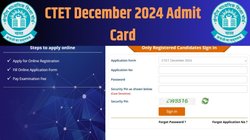 CTET Admit Card 2024 Highlights: सीटीईटी एडमिट कार्ड जारी, 14 दिसंबर को आयोजित होगी परीक्षा