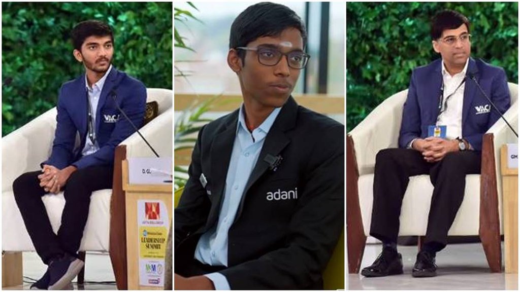 Chess champions. Velammal Vidyalaya, D Gukesh, Praggnanandhaa
