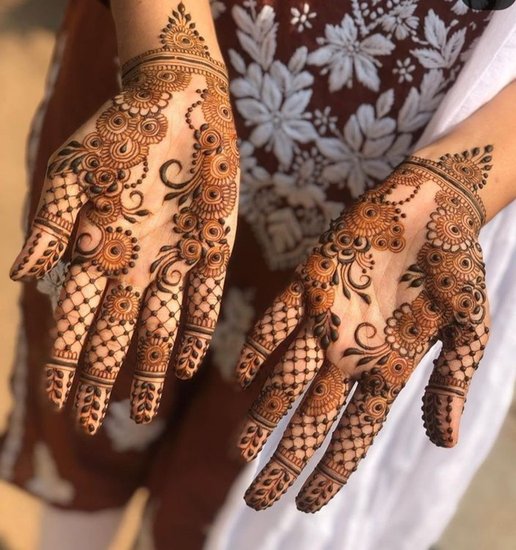 Easy Mehndi Design for Full Hand