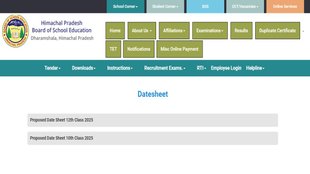 HPBOSE Date sheet out, Himachal pradesh board Education