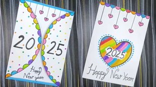 Happy New Year 2025। Greeting Card Design। Happy New Year
