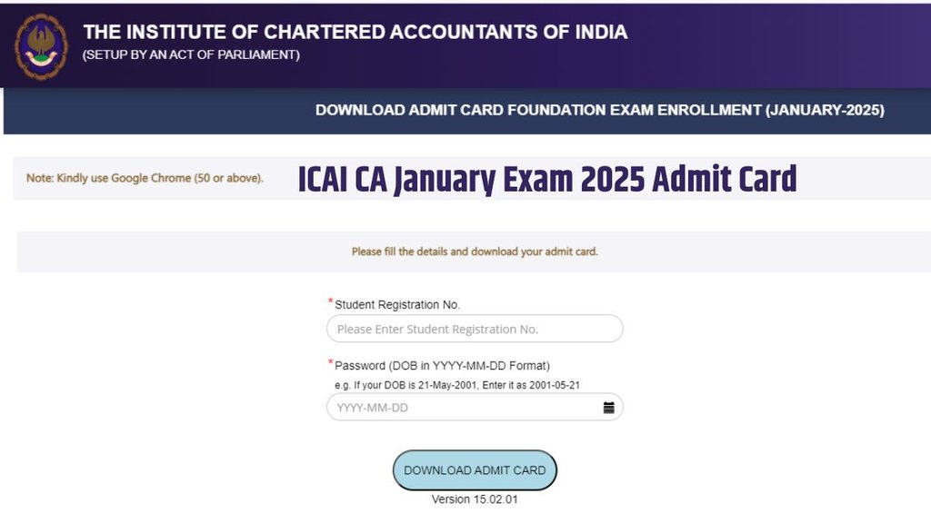 icai, icai ca 2025, icai ca admit card 2025, icai ca intermediate admit card, icai ca foundation admit card, icai ca admit card download, icai ca exam dates