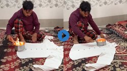 बिना बिजली शर्ट आयरन करने का शख्स ने निकाला गजब का देसी जुगाड़, टेक्निक देख यूजर्स बोले – कहां से ऐसा दिमाग लाते हो