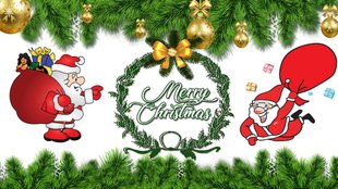 Happy Christmas Day 2024 Wishes Stickers, Merry Christmas