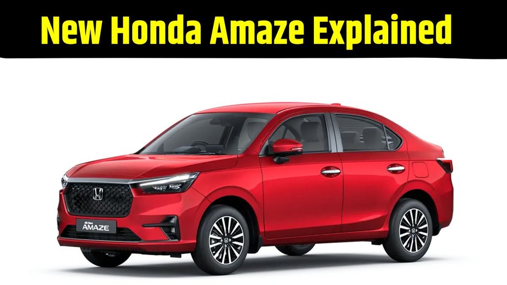 New Honda Amaze, New Honda Amaze Explained, New Honda Amaze Variants Explained, New Honda Amaze Features Explained, New Honda Amaze Complete Details