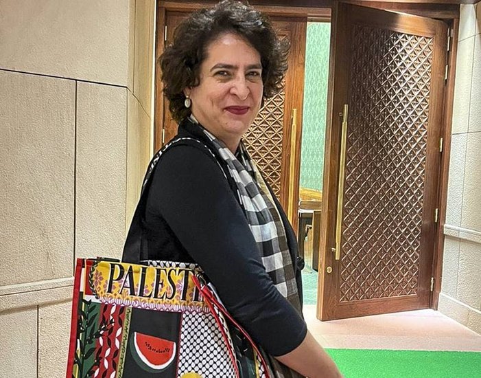  Palestine bag in Sansad