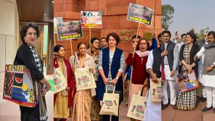 Priyanka Gandhi Bags Make Headlines in Winter Session