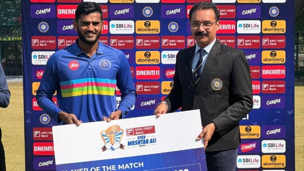 Urvil Patel century, Urvil Patel fastest century, Urvil Patel Syed Mushtaq Ali Trophy