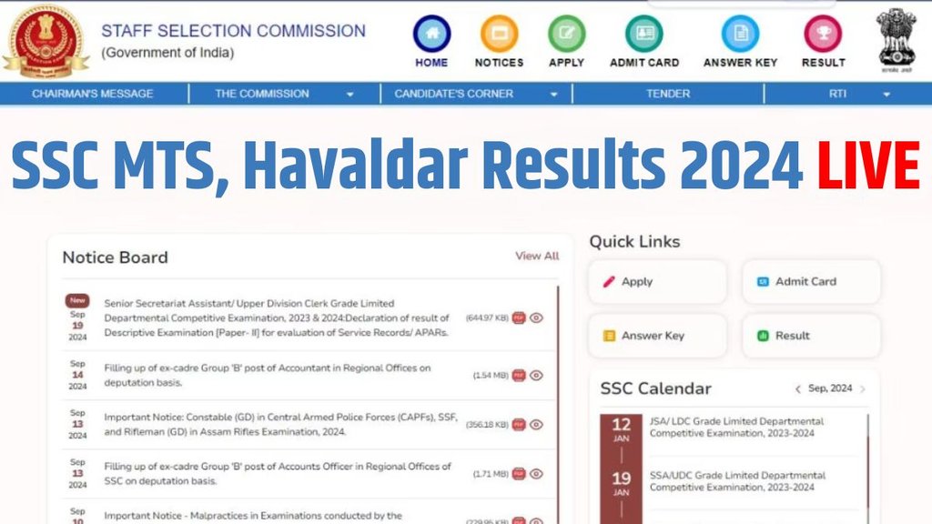 SSC MTS Result 2024, SSC MTS Result 2024 live, SSC MTS Result 2024 latest updates, SSC MTS Result 2024 latest news, SSC MTS Result 2024 live updates, SSC MTS Result 2024 date and time