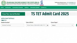 TS TET Admit Card 2025: तेलंगाना शिक्षक पात्रता परीक्षा का एडमिट कार्ड आज होगा जारी, डायरेक्ट लिंक से ऐसे करें डाउनलोड