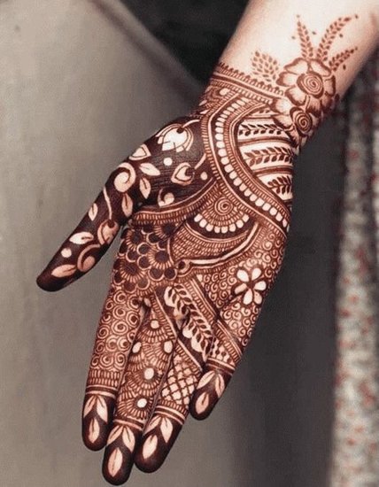 Tikki Mehndi Design