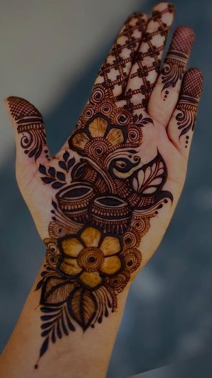 Traditional and modern mehndi
