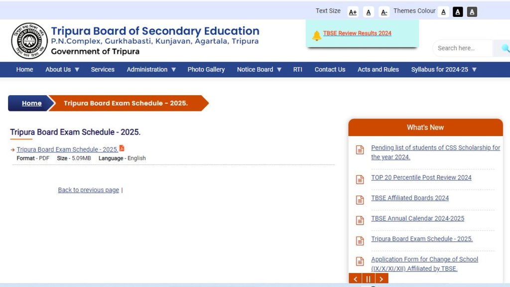 TBSE Tripura Board Exams 2025, Tripura 10th 12th Board Exam Datesheet 2025, Tripura 10th 12th Board Exam Datesheet 2025 out, Tripura 10th 12th Board Exam Datesheet 2025 released, Tripura 10th 12th Board Exam Datesheet 2025