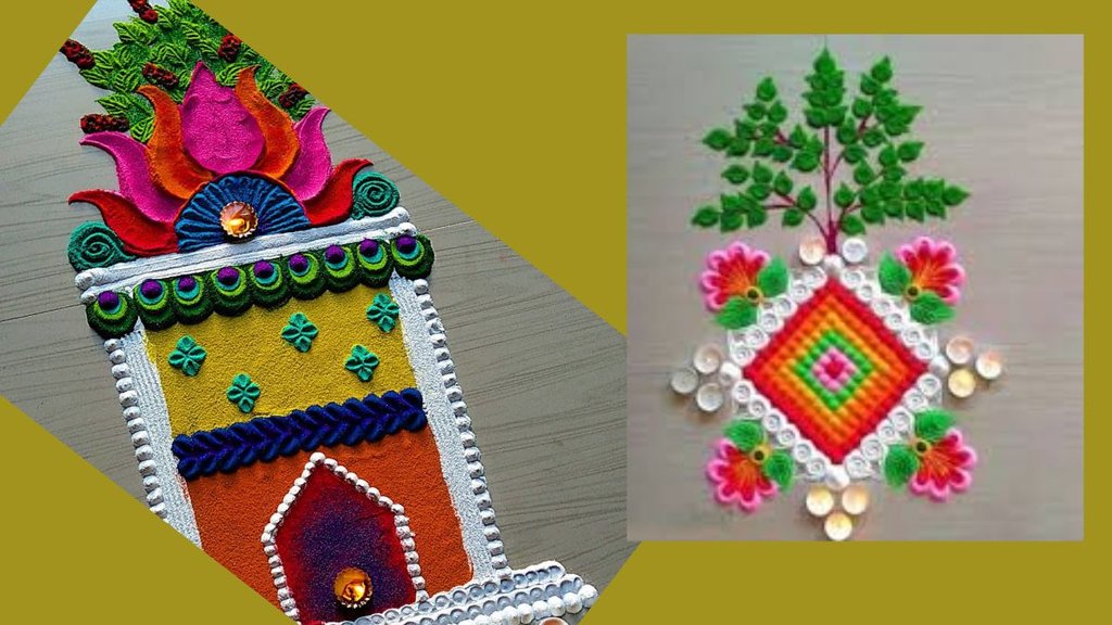 Tulsi Pujan Diwas । Tulsi Pujan Diwas rangoli