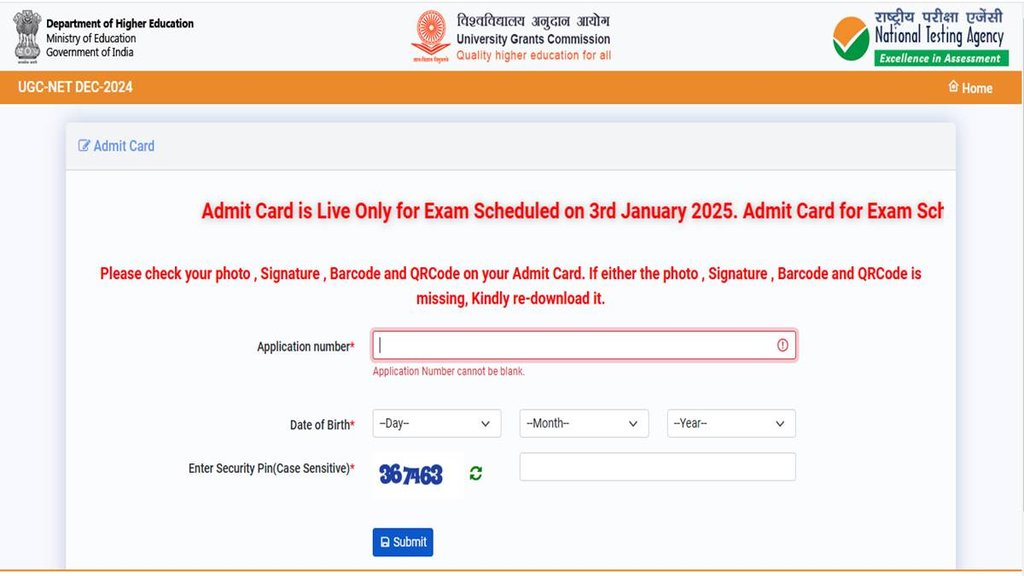 UGC NET Admit card 2024, UGC NET Dec 2024, NTA,