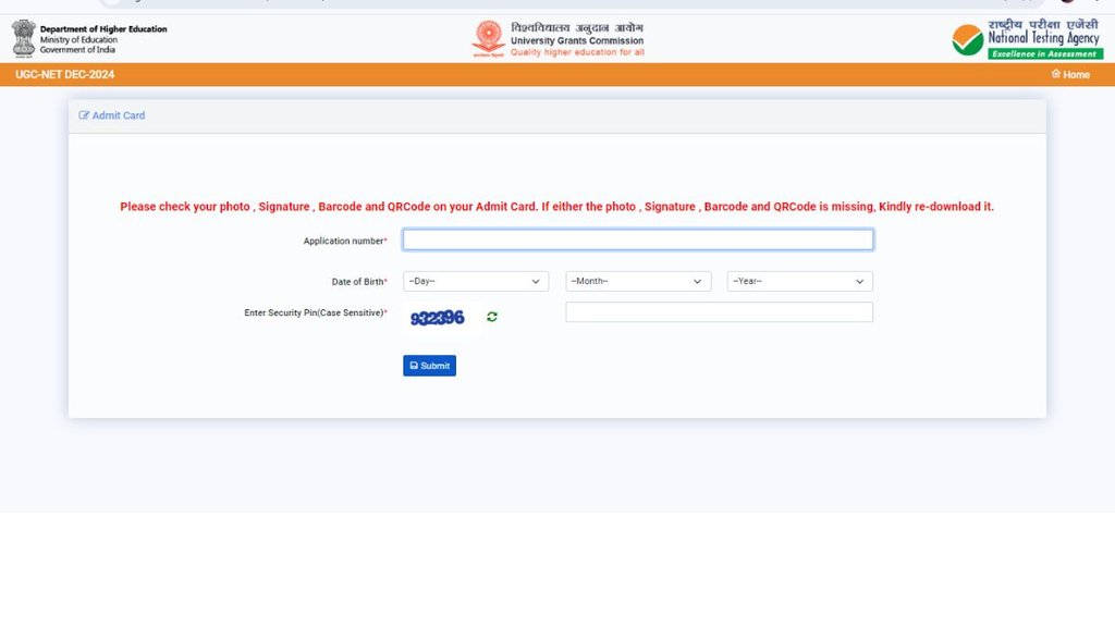 UGC NET December 2024 Admit Card, UGC NET December 2024 Admit Card Released, UGC NET December 2024 Admit Card Out, UGC NET December 2024 Admit Card Released