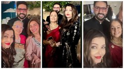 तलाक की अफवाहों के बीच साथ दिखे ऐश्वर्या राय और अभिषेक बच्चन, आएशा जुल्का संग दिए पोज़