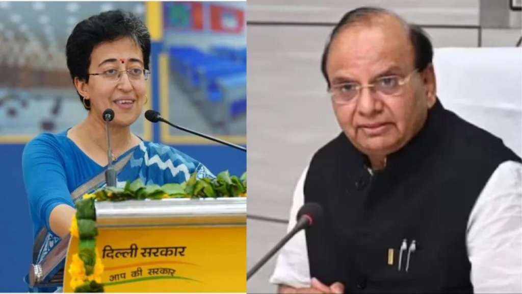 atishi | vk saxena | delhi lg |
