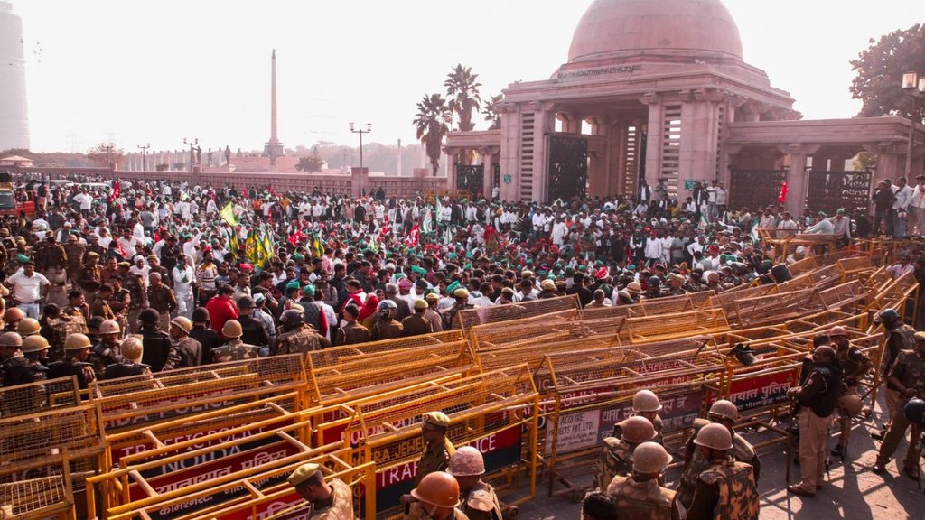delhi noida border | farmers protest |