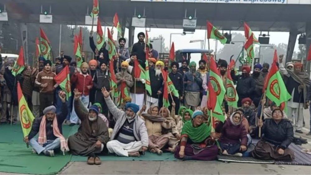 किसानों का विरोध प्रदर्शन (Source- Express)