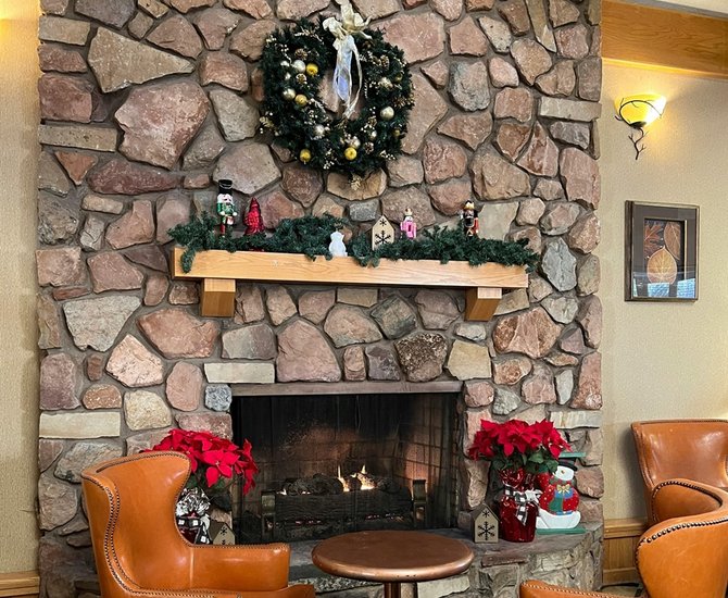 fireplace and mantel decor